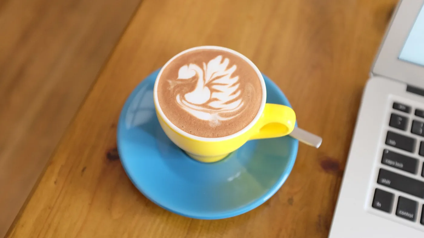 Latte art - Kopi Senja (Usaha Demo)